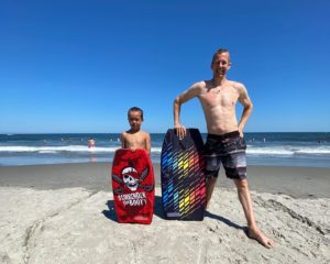 Daddy and Kyle in Scarborough Beach